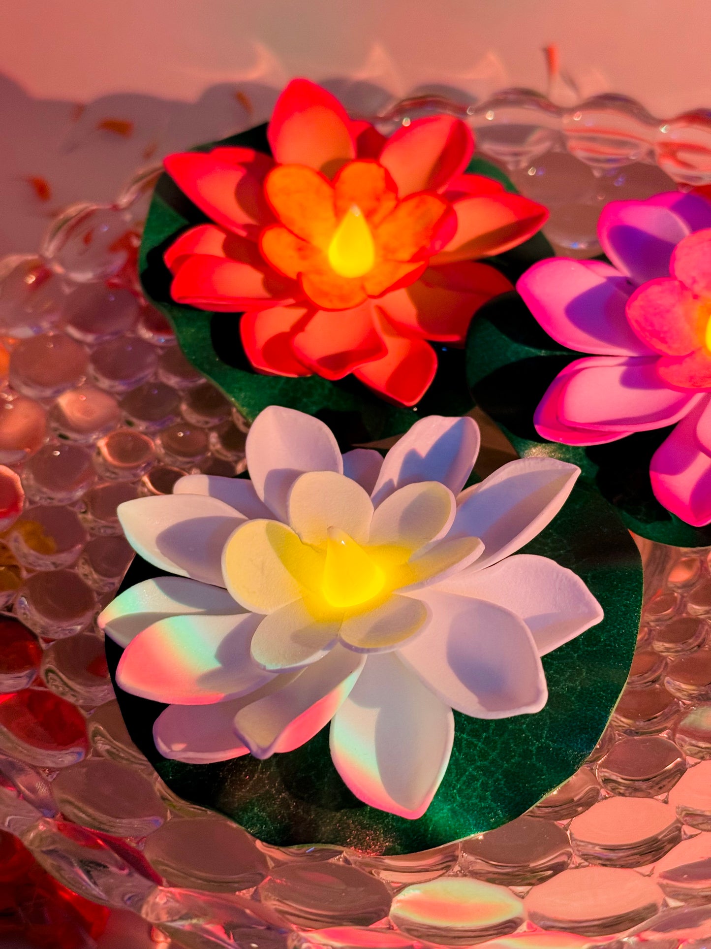 Blooming Aura LED diya (Set of 6)